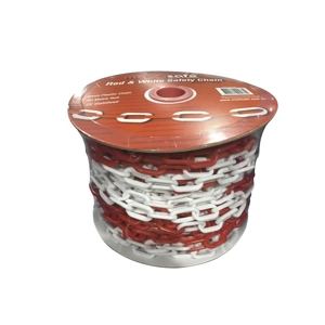 Red & White Safety Chain 6mm x 40m