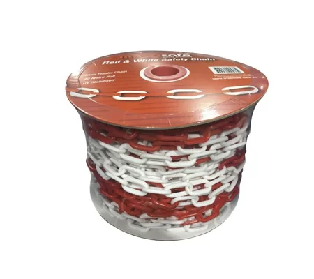 Red & White Safety Chain 6mm x 40m
