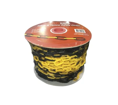 Black & Yellow Safety Chain 6mm x 40m