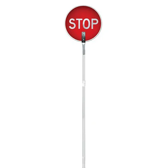Stop/Slow Baton with Extendable Aluminium Handle