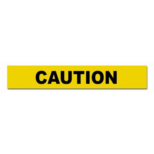 Barricade/Barrier Tape Caution - black on yellow