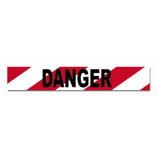 Barricade/Barrier Tape Danger - black on red/white