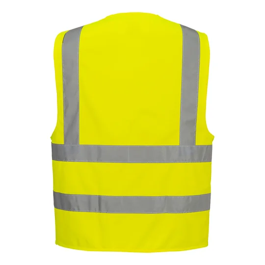 Hi-Vis Two Band and Brace Vest Yellow - C470