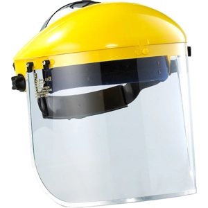 Maxisafe Yellow Brow Guard with clear visor
