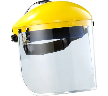 Maxisafe Faceshield Yellow Brow Guard with clear visor