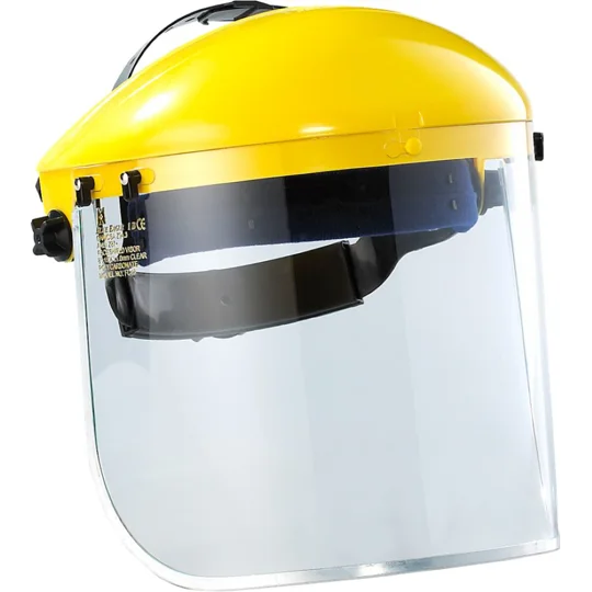 Maxisafe Faceshield Yellow Brow Guard with clear visor