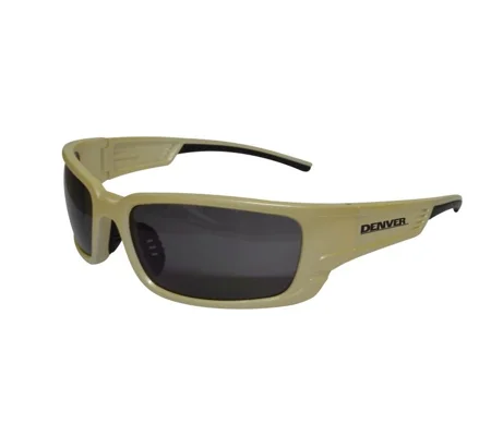 Denver Safety Glasses, Pearl Frame - Smoke Lens (Pack 12)