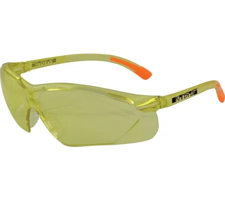 KANSAS Safety Glasses with Anti-Fog - Amber Lens