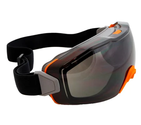 Safety Goggles Premium Duo-Spherical Monogoggles - Smoke Lens