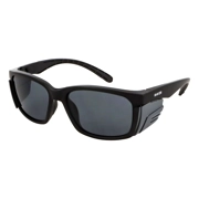 Rayzr Safety Glasses - Matte Black Frame - Smoke Lens