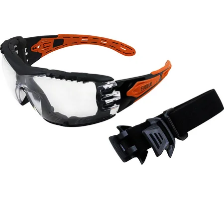 EVOLVE Safety Glasses with Gasket & Headband - Clear Lens (12 Pair)