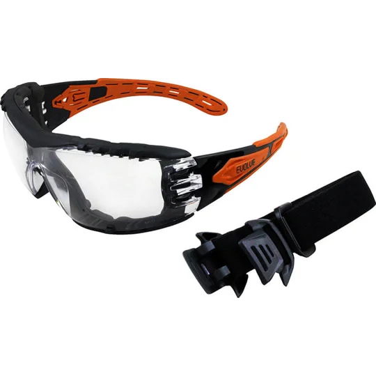 EVOLVE Safety Glasses with Gasket & Headband - Clear Lens (12 Pair)