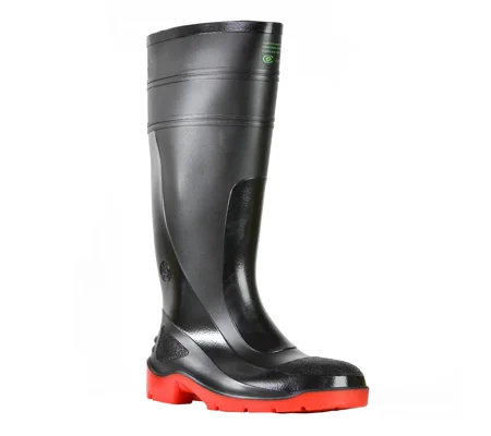 Bata Industrials Utility 400 Gumboot 892-65190 Black/Red with Safety Toe
