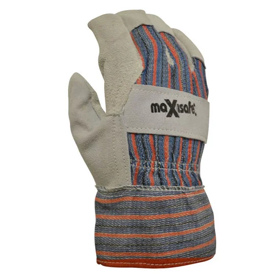 Maxisafe Candy Stripe Leather Glove (12 Pair)