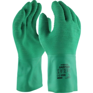 Harpoon Green Latex Gauntlet Glove (6 pair)