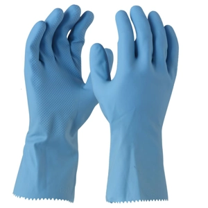 Maxisafe Blue Latex Silverlined Glove (12 Pair)