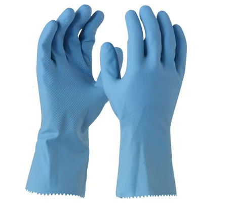 Maxisafe Blue Latex Silverlined Glove (12 Pair)