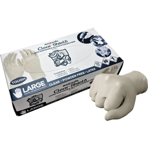 Clear-Shield Latex Disposable Glove, Powder Free