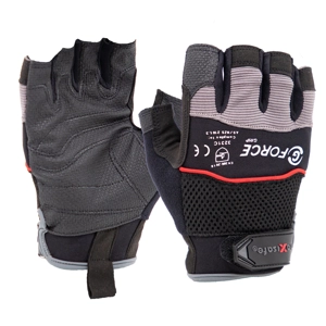 G-Force 'Grip' Fingerless Mechanics Gloves (6 pair)