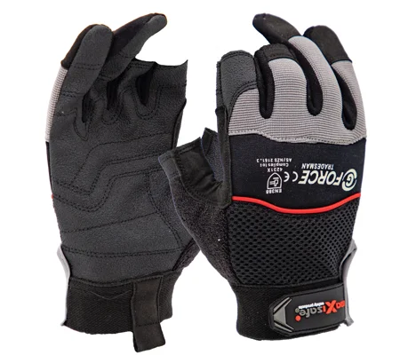 G-Force 'Tradesman' 2 Finger Mechanics Gloves (6 pair)