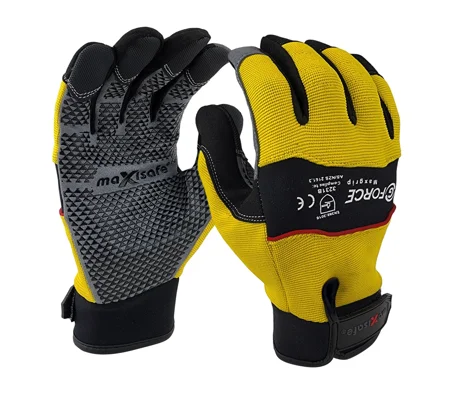 G-Force MaxGrip' Mechanics Glove with Silicone Grip (6 pair)