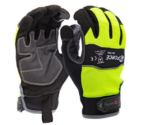 G-Force Hi-Vis Mechanics Glove, full finger (6 pair)