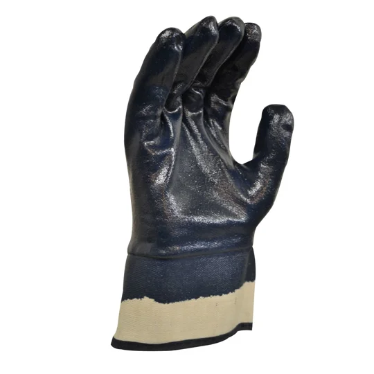 Blue Knight Nitrile Fully Dipped Gloves with Safety Cuff (12 pair)