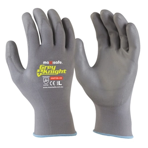 Grey Knight Nylon PU Coated Nylon Glove (12 pair)