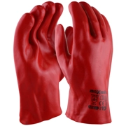 Red PVC Gauntlet - 27cm (12 Pair)