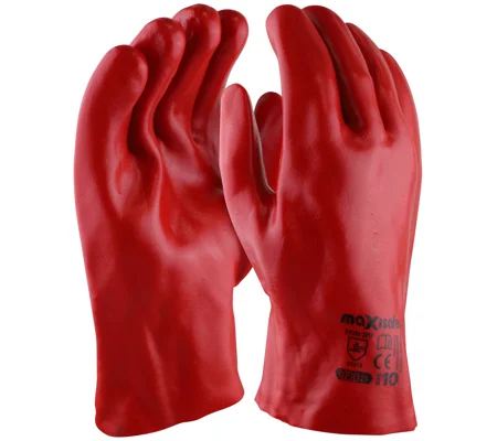 Red PVC Gauntlet - 27cm
