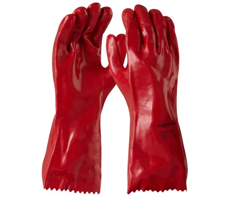 Red PVC Gauntlet - 45cm