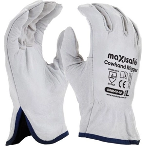 Maxisafe Natural Full-Grain Leather Rigger Glove (12 Pair)