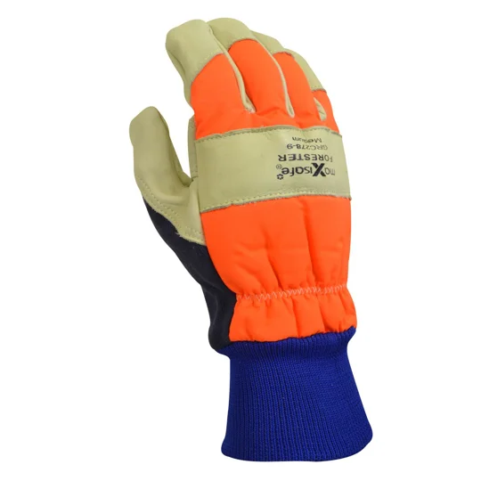 Forestry Premium Cow Grain Chainsaw Gloves