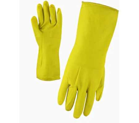 Yellow Latex Flock Lined Glove (144 Pair)