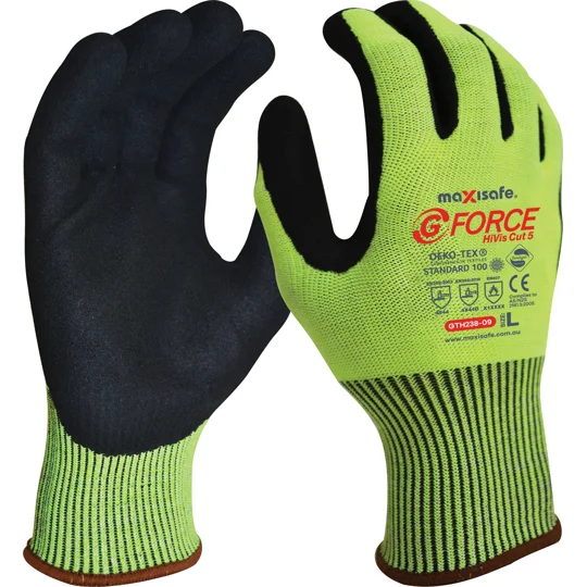 G-Force Hi-Vis Cut D Glove (12 pair)