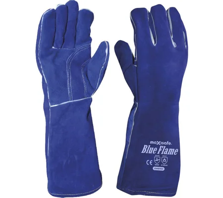 Blue Flame Welders Gauntlet - Kevlar Stitched (12 Pair)