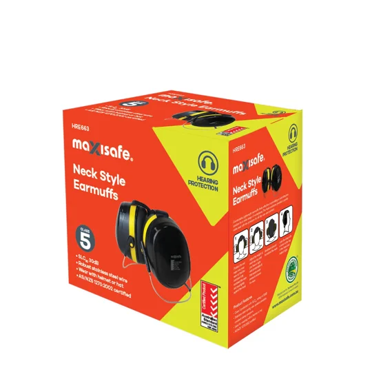 Maxisafe Neck Style Earmuff - Class 5 - Yellow