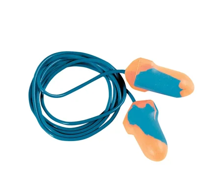 T-Shaped Metal Detectable Corded Disposable Earplug (Class 5, 27dB) Box 100 Pair HWRX962