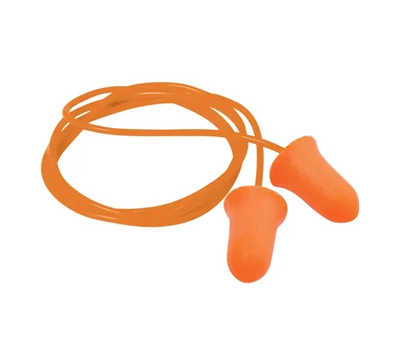Bell Shaped Corded Disposable Earplug (Class 4, 22dB) Box 100 Pair HWRX981