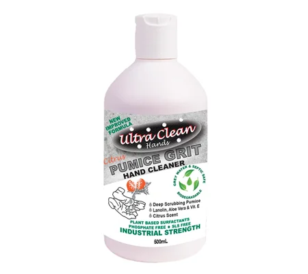 Hand Cleaner – Ultra Clean Hands Pumice Grit – 500ml Fliptop