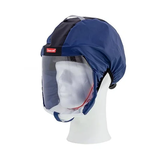 CleanAIR CA-1 Blue Short Hood & Basic Powered Air Purifying Respirator PAPR Kit - RSH1133A-BL