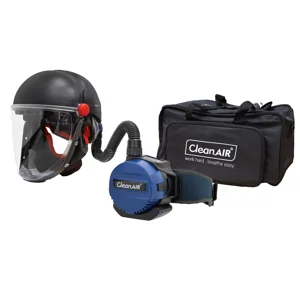 CleanAIR CA-40G Hard Hat w/ Toric Visor & Basic Powered Air Purifying Respirator PAPR Kit - R814100