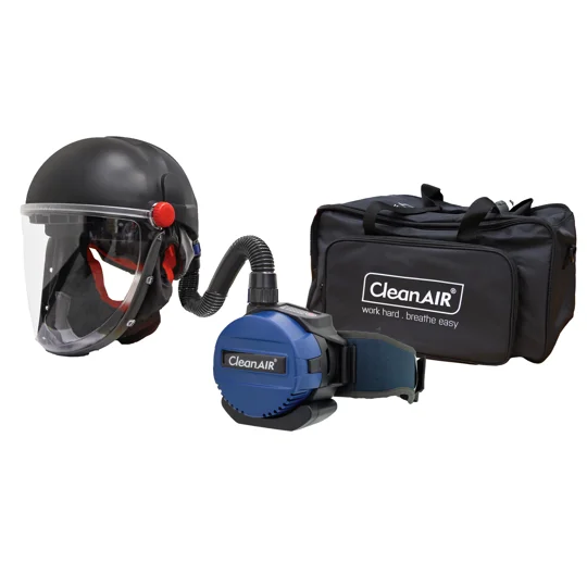 CleanAIR CA-40G Hard Hat w/ Toric Visor & Basic Powered Air Purifying Respirator PAPR Kit - R814100
