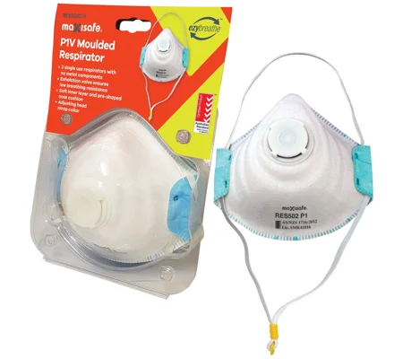 P1 Moulded Respirator with valve - card of 3