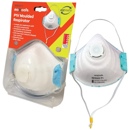 P1 Moulded Respirator with valve - card of 3