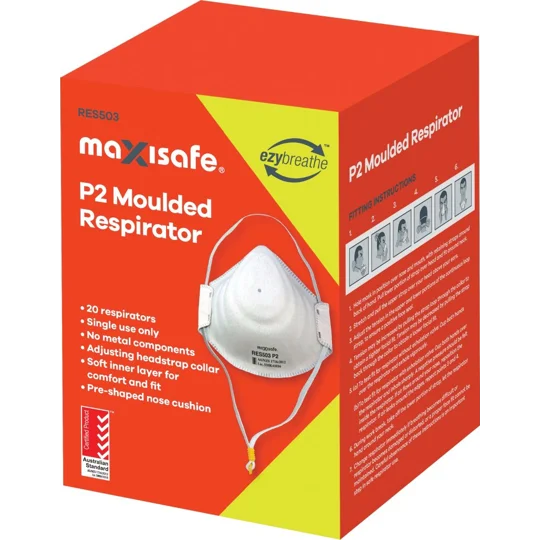 P2 Moulded Dust mask, box 20