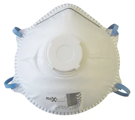 P2 Conical Respirator with Valve Dust Mask, Box 10