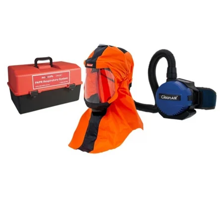 CleanAIR CA-2 Long Hood & Basic Powered Air Purifying Respirator PAPR Kit - RLH1132A