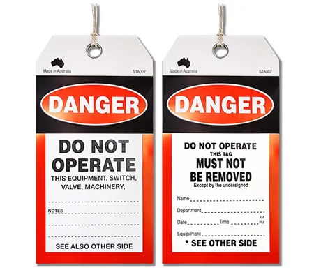 Safety Tag "Danger - Do Not Operate"