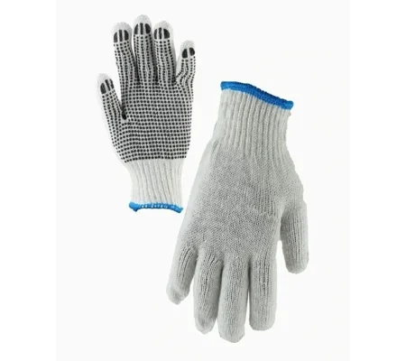 Glove Knit Poly Cotton w' PVC Dot Grip (12 pair)